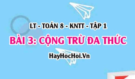 Cộng, trừ đa thức? Cách cộng trừ hai đa thức? Ví dụ? Toán 8 bài 3 [b3c1kn1]